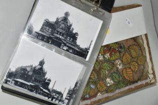 TWO ALBUMS OF POSTCARDS & REPRODUCTION PHOTOCARDS, album one contains approximately 138 images of