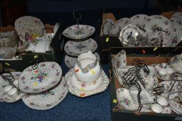 THREE BOXES OF MIDWINTER BREAKFAST AND TABLEWARE, to include 'Floral Chintz' pattern one, two and