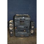 A SONY LBT-D159 HI FI with a pair of speakers (unbranded) (PAT pass and working but tape players