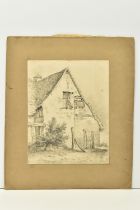 JOHN FLOWER OF LEICESTER (1793-1861) 'St ALBANS' A SKETCH OF A DILAPIDATED BUILDING, signed,