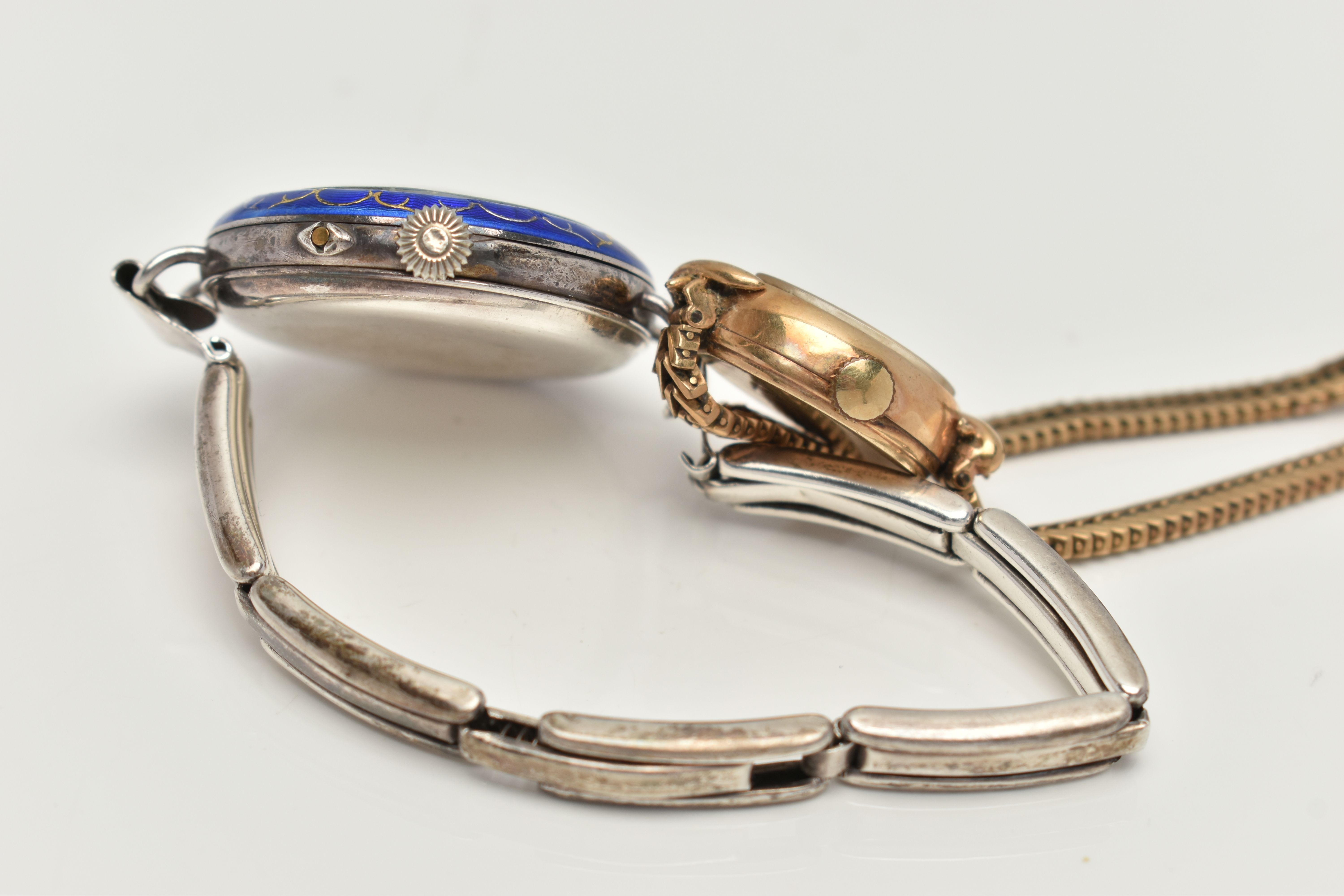 TWO LADIES WRISTWATCHES, the first a 9ct lady Tissot, fitted with a 9ct gold bracelet, hallmarked - Image 3 of 5