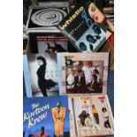 TWO BOXES OF ASSORTED LP RECORDS ETC, artists include The Carpenters, Blue Mink, Teddy