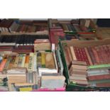 SIX BOXES OF BOOKS containing over 210 miscellaneous titles, mostly in hardback format, subjects