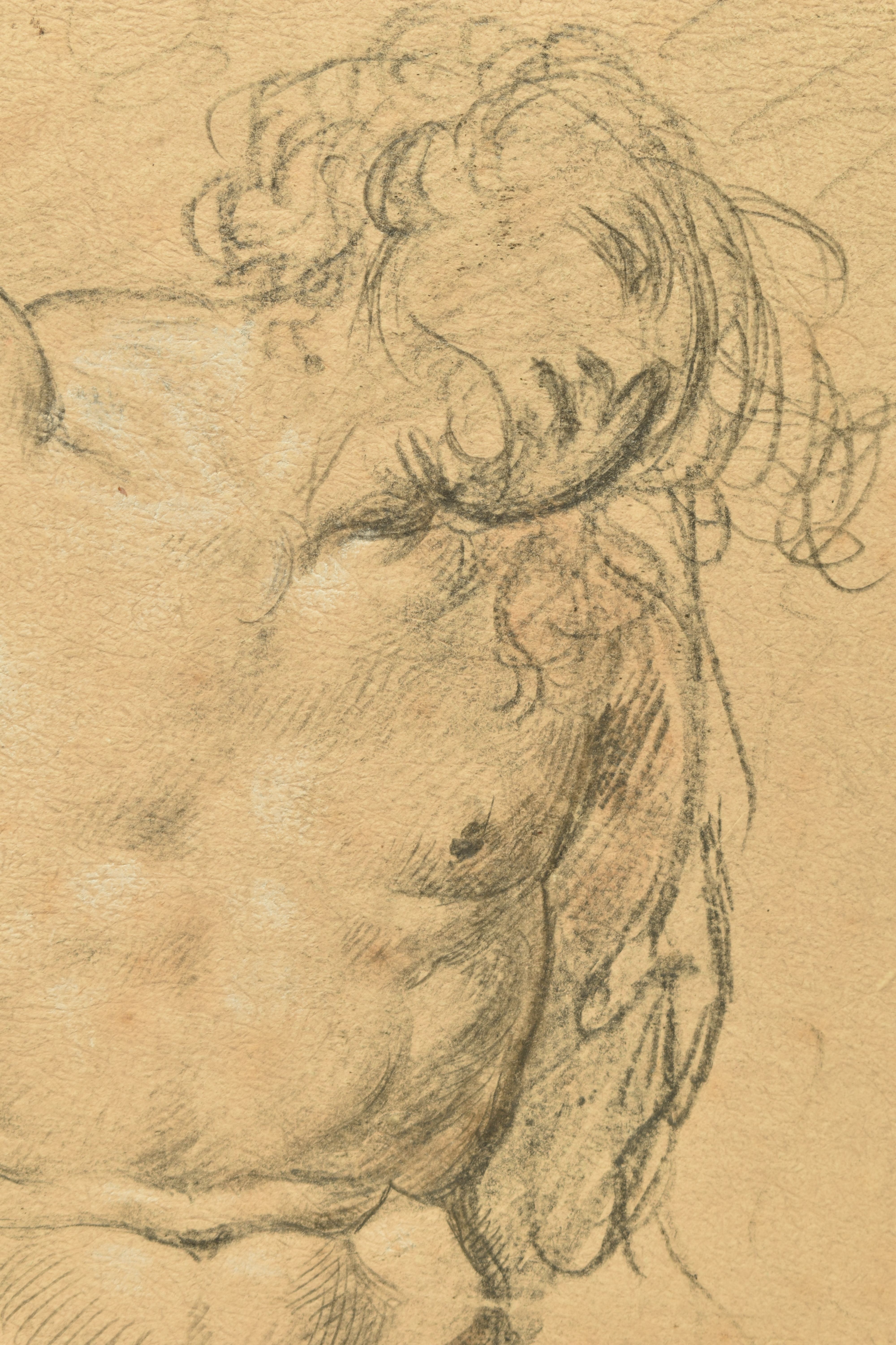 CIRCLE OF ROBERT SURTEES ( 1737-1802) A NUDE MALE FIGURE STUDY, the male is seated and is holding - Image 11 of 12