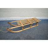 A VINTAGE PILZ-DAVOS BEECH SLEDGE