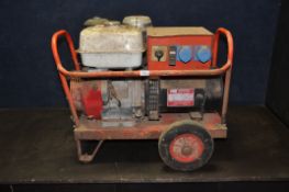A HONDA GX340MAX PETROL GENERATOR (condition: ideal for a clean, engine pulls but the pully is