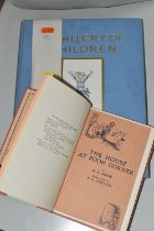 MILNE; A.A, two book titles from the author, The House at Pooh Corner with decorations by Ernest