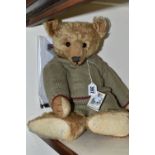 A FORGET-ME-NOT BEARS 'PADDLERS RABBLE' TEDDY BEAR, made in vintage style by Mary of Forget-Me-Not