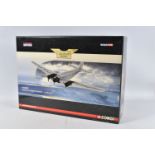 A BOXED CORGI JUNKERS JU-52/3M D-AQUI MODEL PLANE SCALE 1:72, numbered AA36905, painted steel and