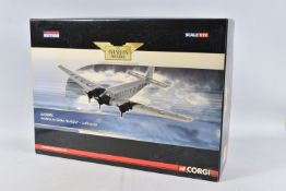 A BOXED CORGI JUNKERS JU-52/3M D-AQUI MODEL PLANE SCALE 1:72, numbered AA36905, painted steel and