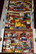 A QUANTITY OF UNBOXED AND ASSORTED PLAYWORN DIECAST VEHICLES, mainly modern items to include,