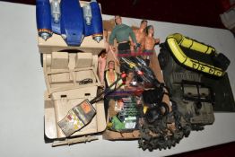 A QUANTITY OF UNBOXED AND ASSORTED MODERN HASBRO ACTION MAN FIGURES, VEHICLES AND ACCESSORIES, all