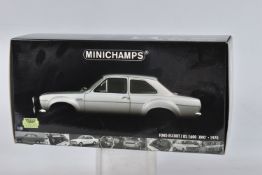 A BOXED 1:18 MINICHAMPS FORD ESCORT I RS 1600 'AVO 1970 MODEL VEHICLE, numbered 180 688100, in