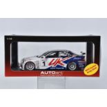 A BOXED AUTOART MODELS BMW 320I (E46) WTCC 2005 SCALE 1:18 MODEL VEHICLE, numbered 80544, painted