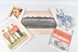A COLLECTION OF WWII POSTERS, PHOTOS AND OTHER MILITARY PICTURES, this lot includes a WWII era