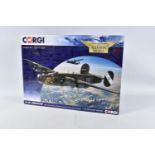 A BOXED CORGI B-24 LIBERATOR MODEL PLANE SCALE 1:72, numbered AA34018, painted green with G+ to