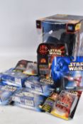 A SELECTION OF SEALED HASBRO 1999 STAR WARS EPISODE I FIGURES, to include a CommTalk models