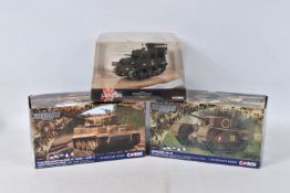 THREE BOXED CORGI MILITARY MODEL TANKS, the first a Legends D-Day Landings 60th Anniversary 1944-