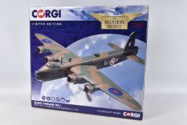 A BOXED CORGI SHORT STIRLING MK1 149 SQN RAF MODEL PLANE SCALE 1:72, numbered AA39502, painted green