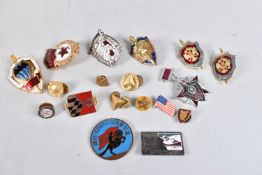 A NICE SELECTION OF RUSSIAN MILITARY BADGES, these cover different eras and include an