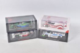 4 BOXED SPARK MINIMAX 90'S MODEL VEHICLES, Toyota TS10 Autopolis 1991 numbered SJ063 G. Lees - A.