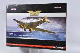 A BOXED CORGI JUNKERS JU-52/3M MODEL PLANE SCALE 1:72, numbered AA36906, painted in green camo and