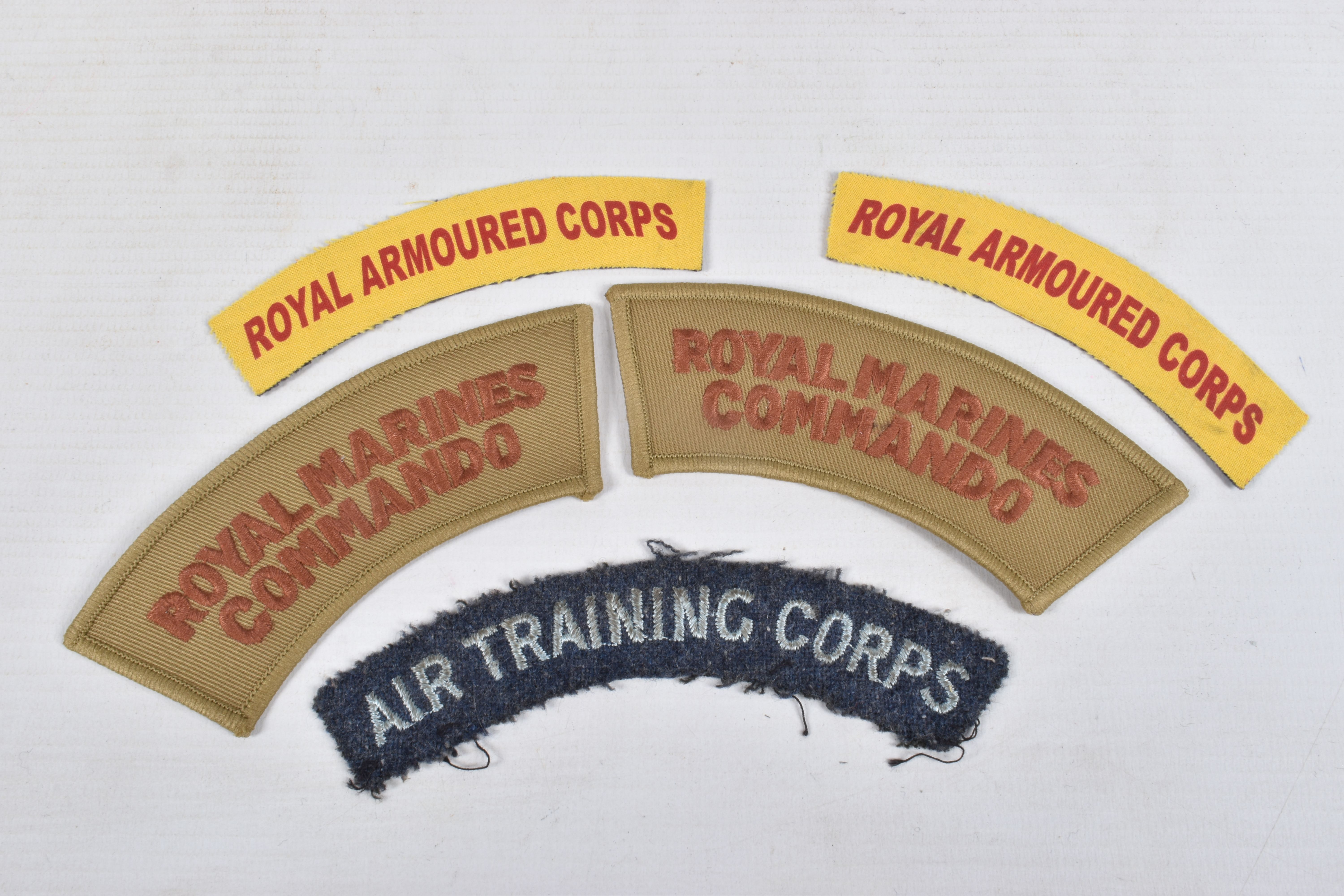 A SELECTION OF CLOTH BADGES AND SHOULDER TITLES FROM BRITISH ARMED FORCES, the shoulder titles - Image 8 of 9