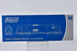 A BOXED DAPOL OO GAUGE CLASS 73 DIESEL ELECTRIC LOCOMOTIVE, No. 73212, in Network Rail yellow (