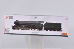 A BOXED HORNBY OO GAUGE LIMITED EDITION 1000 MODEL RAILWAY LOCOMOTIVE, Weathered edition, BR 4-6-