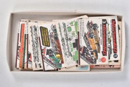 A QUANTITY OF UNBUILT MICROMODELS CARD KITS, assorted locomotives, coaching stock and lineside