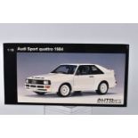 A BOXED AUTOART MODELS AUDI SPORT QUATTRO 84' SWB SCALE 1:18 MODEL VEHICLE, numbered 70312,