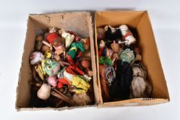 A QUANTITY OF UNBOXED AND ASSORTED DAMAGED AND/OR INCOMPLETE PELHAM AND OTHER PUPPETS, all in