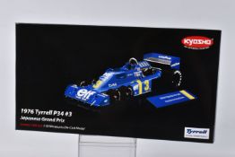 A BOXED KYOSHO 1976 TYRRELL P34 #3 JAPAN GP SCALE 1:18 MODEL VEHICLE, numbered TSM111810, painted