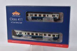 A BACHMANN BRANCHLINE BOXED MODEL RAILWAYS OO Gauge Class 411 Four Car Set CEP EMU in BR Blue and