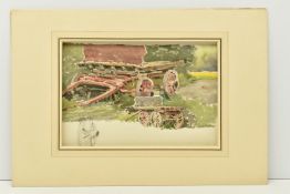 CLAUDE HAYES (1852-1922) STUDY FOR HORSE CARTS, signed lower right, watercolour and pencil on paper,