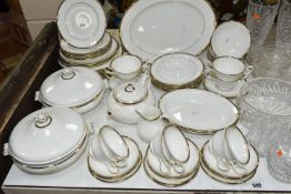 A SIXTY ONE PIECE WEDGWOOD CAVENDISH PATTERN DINNER SERVICE, pattern no R4680, comprising two