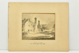 PAUL SAUNDBY MUNN ( 1733-1845) 'WENLOCK, SHROPSHIRE', a village scene depicting a house and cart