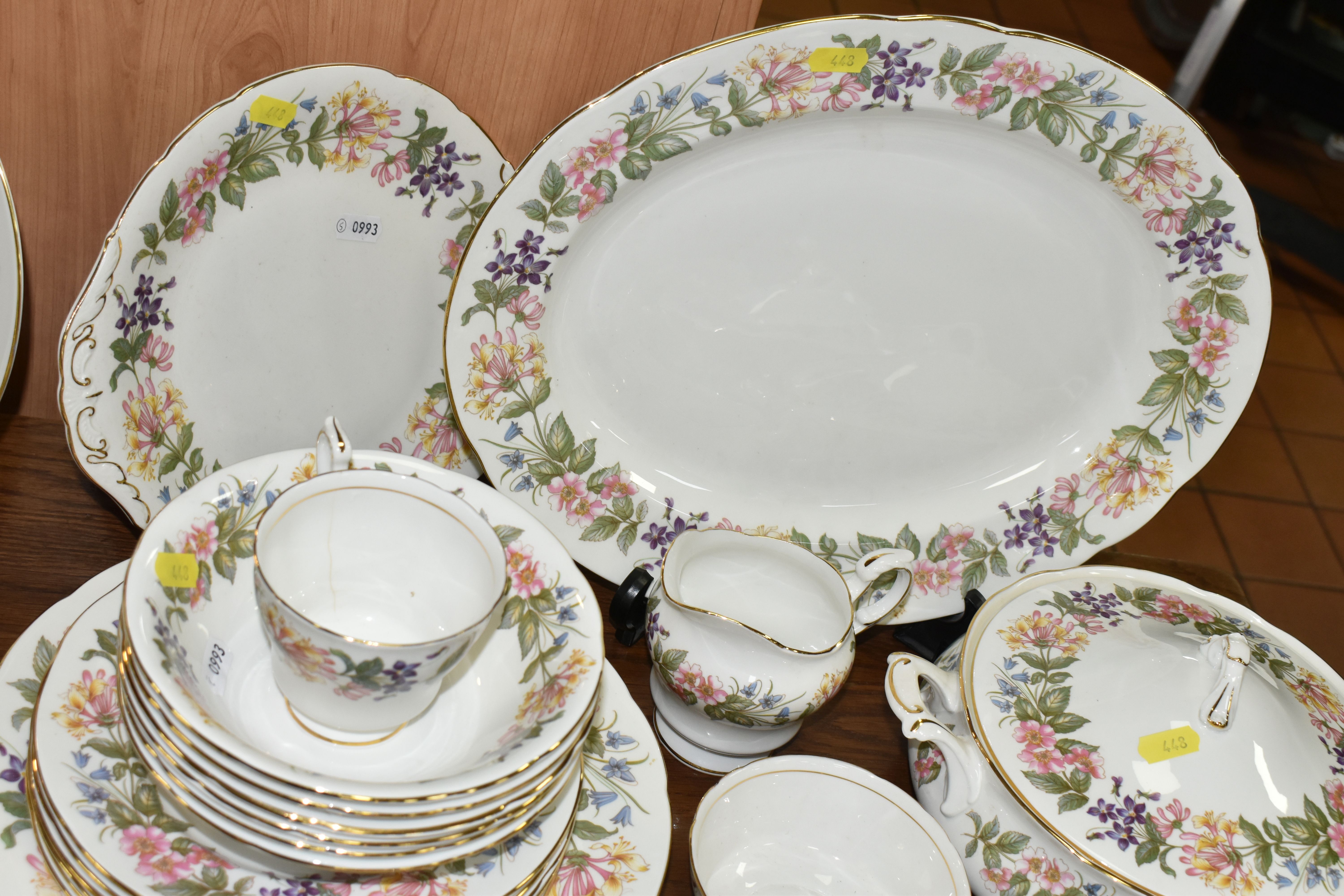 A QUANTITY OF PARAGON/ROYAL ALBERT 'COUNTRY LANE' PATTERN DINNERWARE, comprising one large oval meat - Image 7 of 9