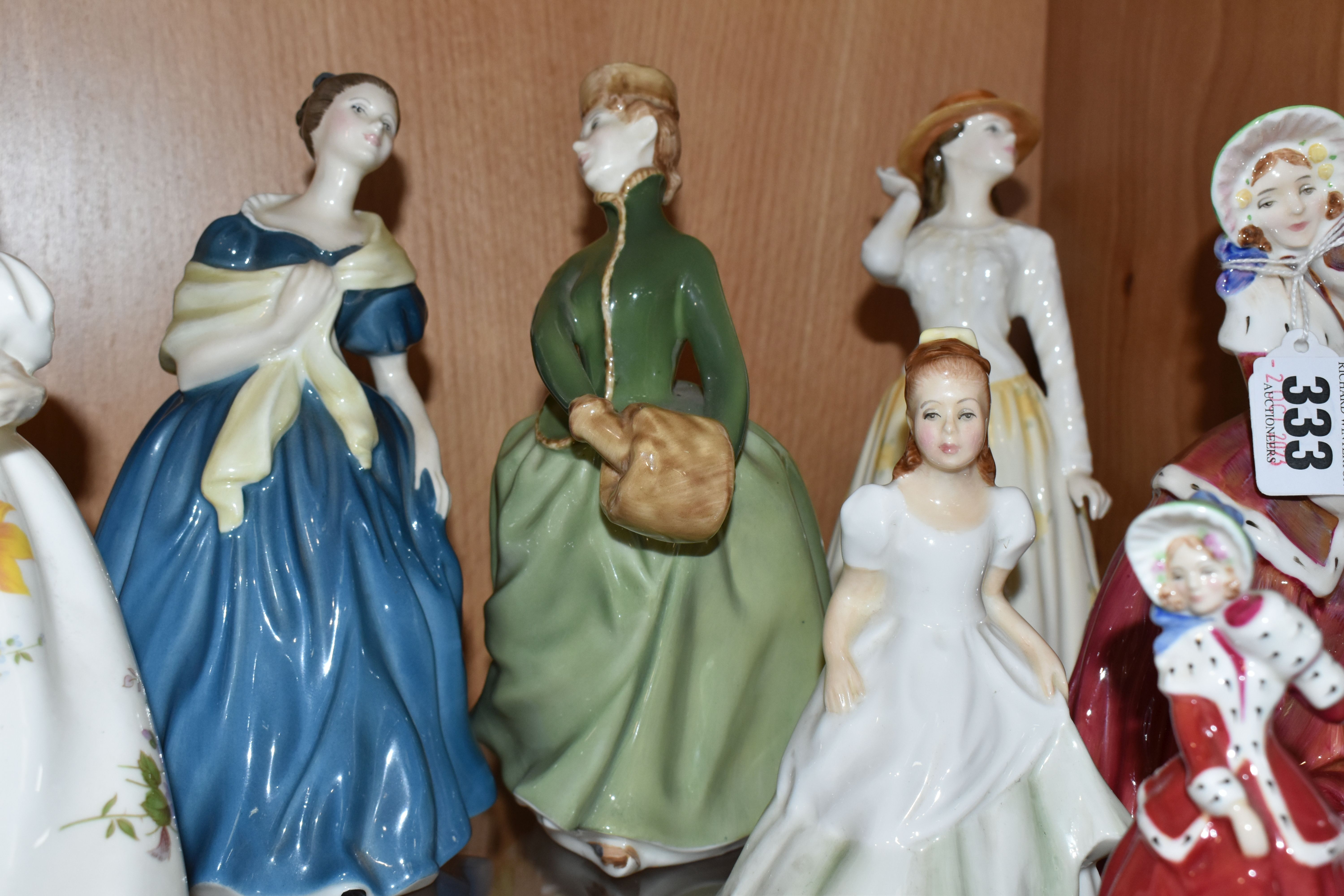 EIGHT ROYAL DOULTON LADY FIGURES AND A ROYAL WORCESTER LADY, comprising 'Susannah' HN4221, 'Grace' - Image 5 of 7