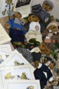 A QUANTITY OF WELLY BEARS AND BEARS IN THE PARK, six bears by Laura Grant Originals, some with