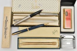 AN ASSORTMENT OF ITEMS, to include a rolled gold 'Lifelong' pencil, a 'Conway Stewart' pencil, a '