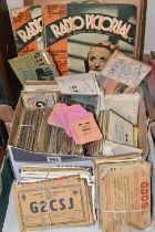 EPHEMERA, a large collection of amateur radio operators exchange QSL cards to confirm two-way