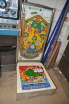 A GOTTLEIB FLIPPER SKILL GAME 'PIN BALL' MACHINE with 'Bank-a-ball' graphics in parts with