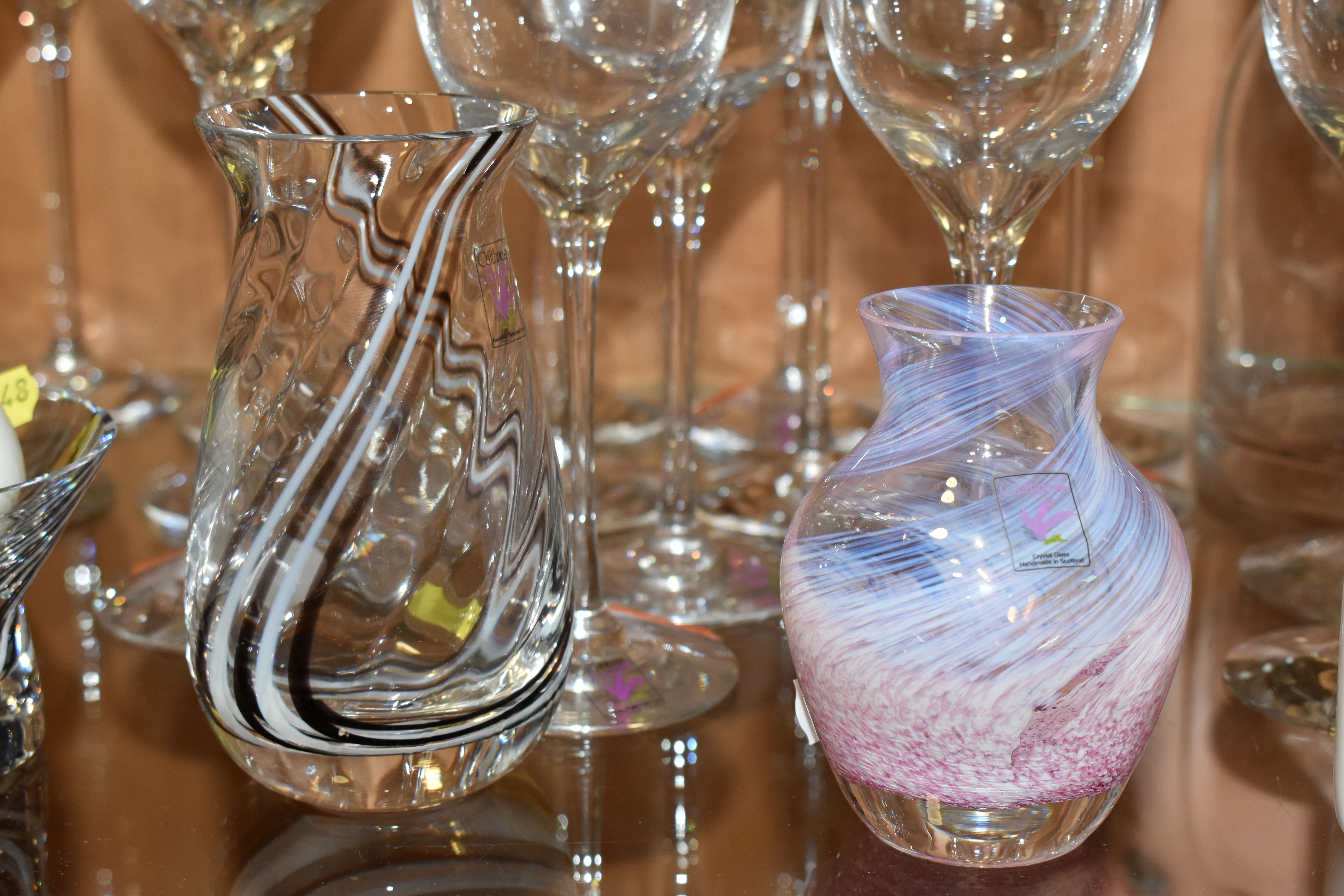 A SUITE OF BOXED CAITHNESS 'DIANE' DRINKING GLASSES AND OTHER BOXED AND LOOSE CAITHNESS GLASSWARE, - Image 5 of 6