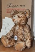 A BOXED STEIFF REPLICA BEAR, Teddy Bear 1926, brown tipped fur, limited edition 02903/5000, white