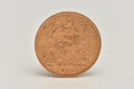 A GOLD HALF SOVEREIGN COIN, depicting Edward VII, dated 1910, approximate gross weight 4.1 grams