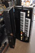 AN ELKA X109 VINTAGE ORGAN in case with bass pedals but no stand (untested)