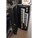 AN ELKA X109 VINTAGE ORGAN in case with bass pedals but no stand (untested)