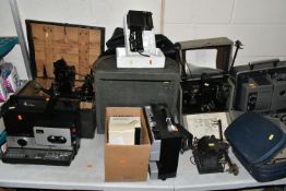 VINTAGE CINE EQUIPMENT ETC, to include a Bell & Howell 16mm TQ1 Filmosound projector, GB