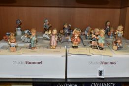 A GROUP OF SEVEN BOXES OF STUDIO HUMMEL CHRISTMAS TREE DECORATIONS, twenty one figures comprising